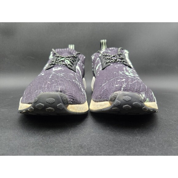 Adidas NMD R1 STLT Primeknit Shoes Mens Size 12 Black Green Marble Boost BB7996 main image 7